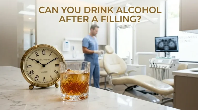 can you drink alcohol after a filling