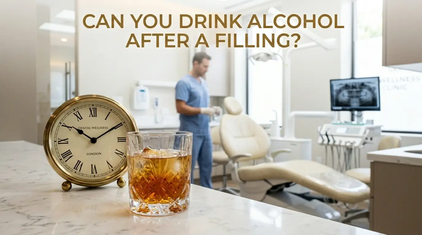 can you drink alcohol after a filling
