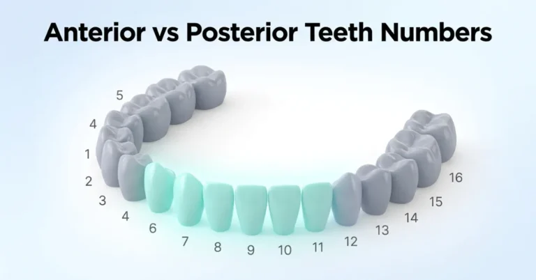 Anterior vs Posterior Teeth Numbers