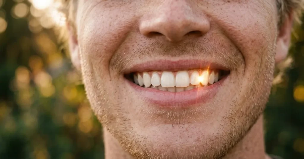 Diagram showing the location of the four K9 canine teeth in the upper and lower jaws.