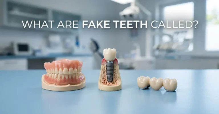 what are fake teeth called
