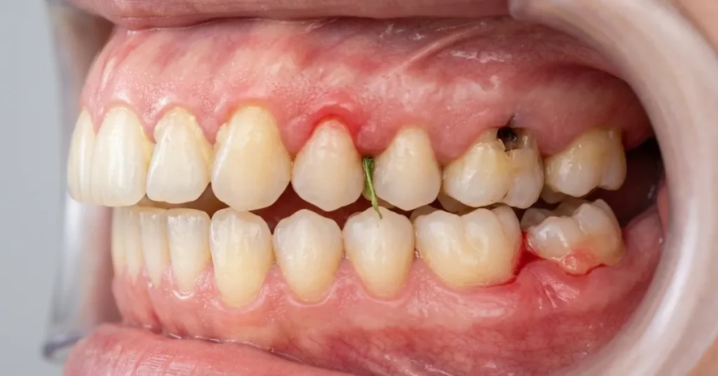 Common causes of aching gums including plaque, gingivitis, tooth decay, and wisdom tooth irritation